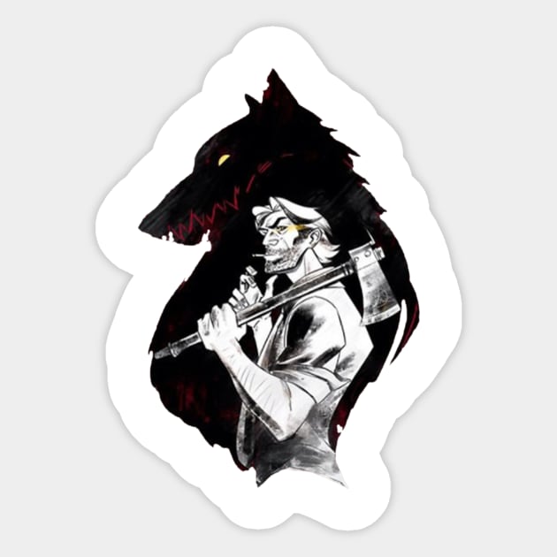 The wolf among us Sticker by hellymoon